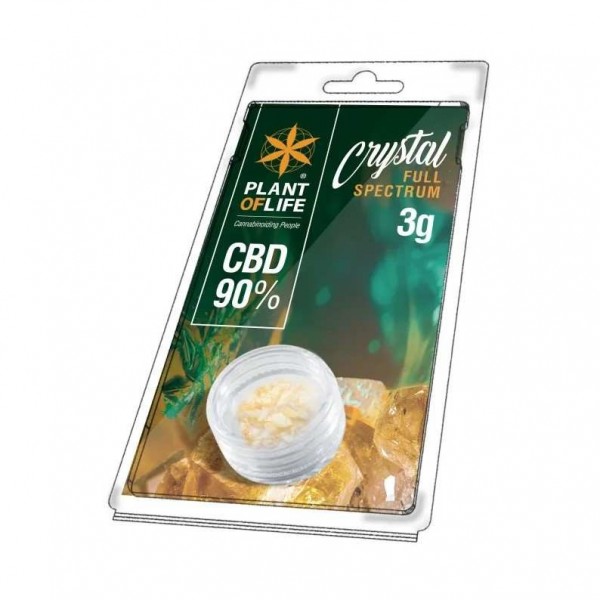 Cristaux CBD 90% full spectrum 3g | PLANT OF LIFE