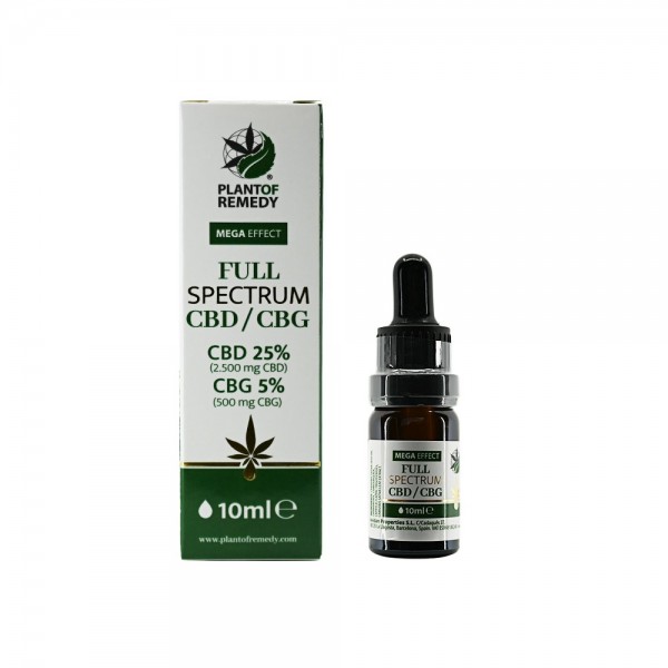 Huile CBD/CBG Full Spectrum Plant of Remedy 25% + 5%