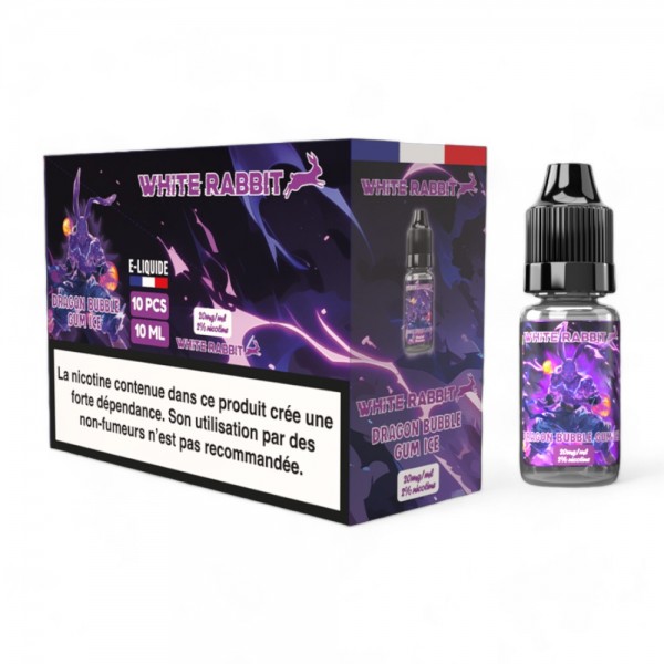 E-liquide White Rabbit 2% Dragon Bubble Gum Ice 10ml