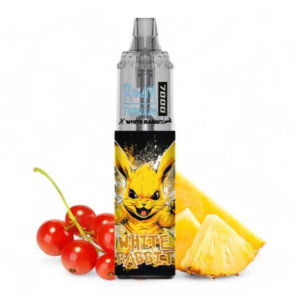 Puff Tornado 7000 White Rabbit Red Berries Pineapple