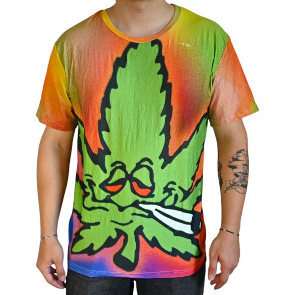 T-shirt Cannabis Multicolore