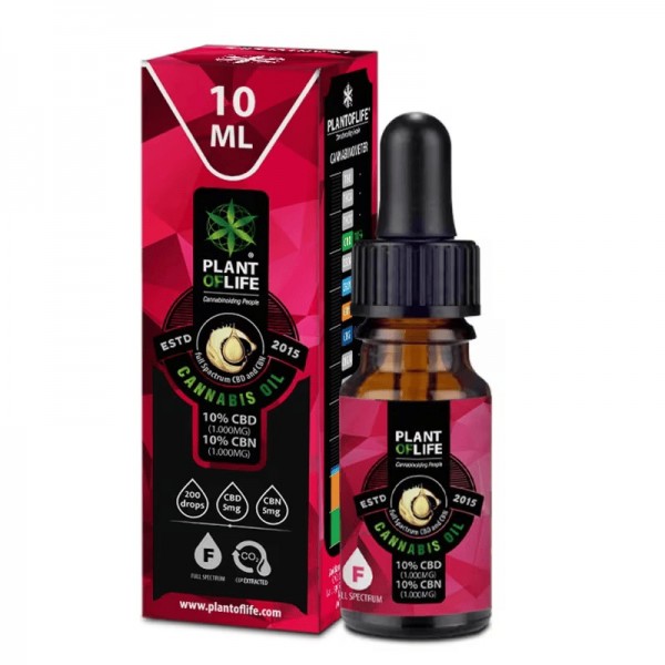 Huile CBN CBD 10% 10ML Full Spectrum | PLANT OF LIFE