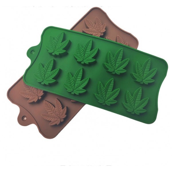 Moule silicone feuilles de cannabis