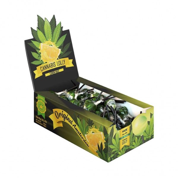 Sucette cannabis citron - 70 pcs | MULTITRANCE