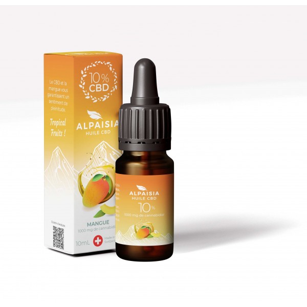 Huile CBD 10% broad spectrum mangue | ALPAISIA