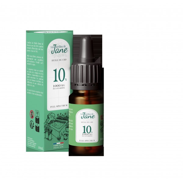 Huile CBD 10% full spectrum | LES JARDINS DE JANE