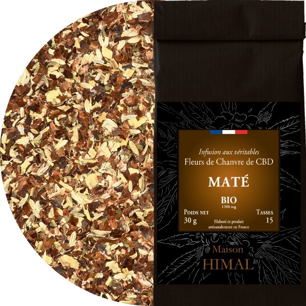 Tisane CBD bio maté - en vrac | MAISON HIMAL