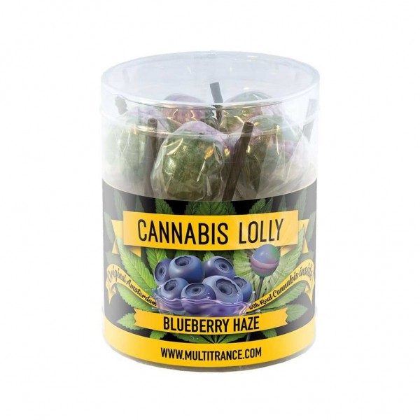 Sucette cannabis myrtille - 10 pcs | MULTITRANCE